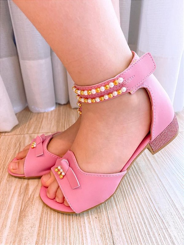 Sandália Princesa Belli Rosa Luxo