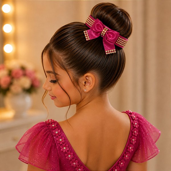 Porta Coque Belli Pink Laço Strass