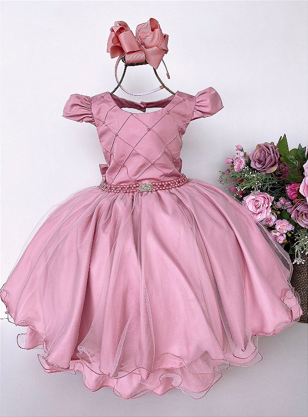 Vestido Bella Child Heloisa Rose