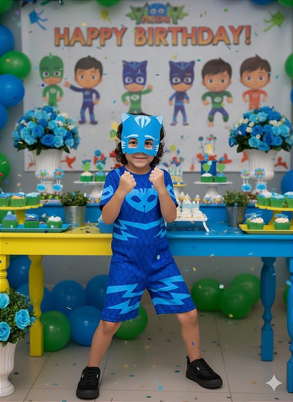 Fantasia Menino-Gato PJ Masks