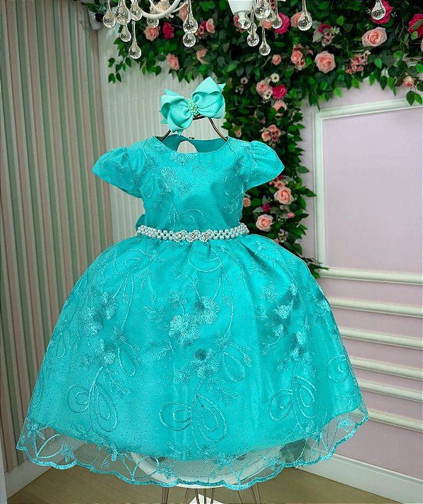 Vestido Marie Realeza Verde Tiffany