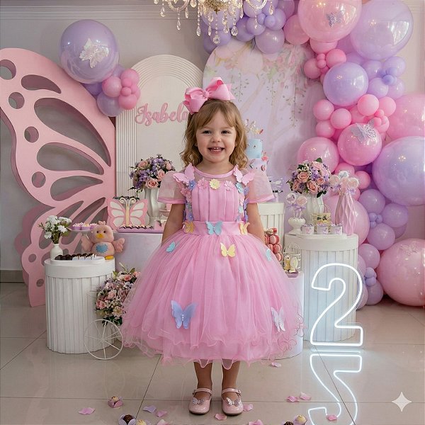 Vestido Marie Rosa Jardim Encantado Flores Modelo 2