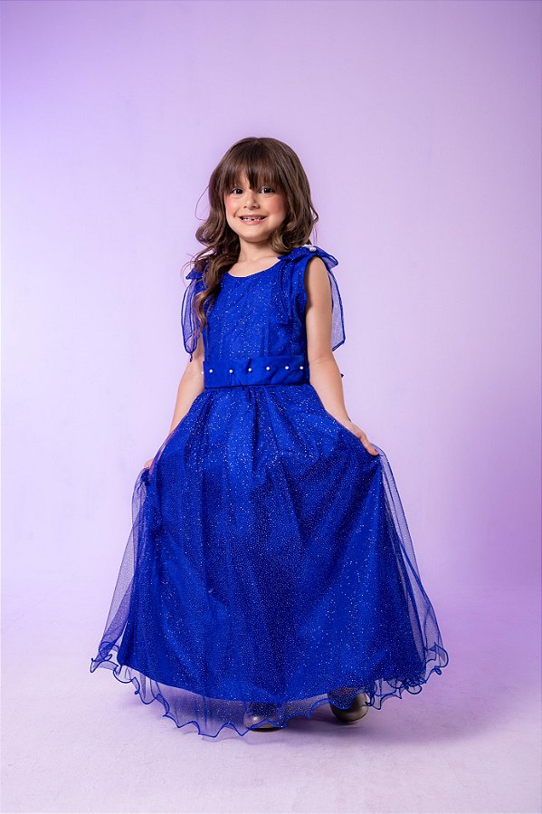Vestido Marie Longo Mel Azul Royal
