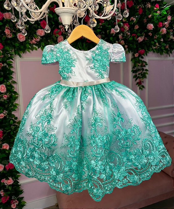 Vestido Infantil Enjoy Bebê Verde