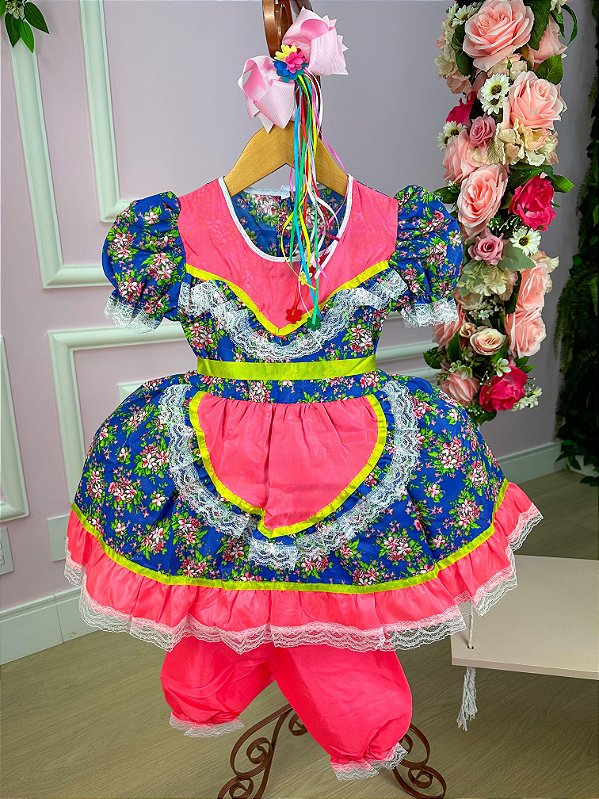 Vestido Junino Maria Estampa 2