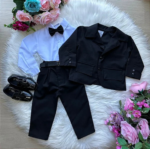 Conjunto Miss Cherry Social Terno- Blazer Preto Gabriel