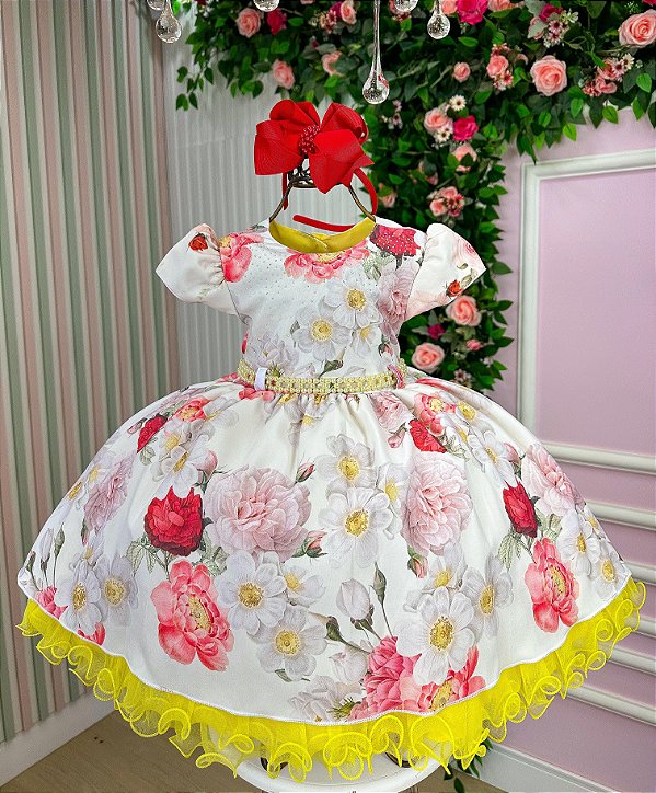 Vestido Menina Bonita Jardim Encantado Loise Off