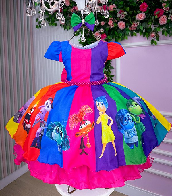 Vestido Mimadine Divertidamente Colorido