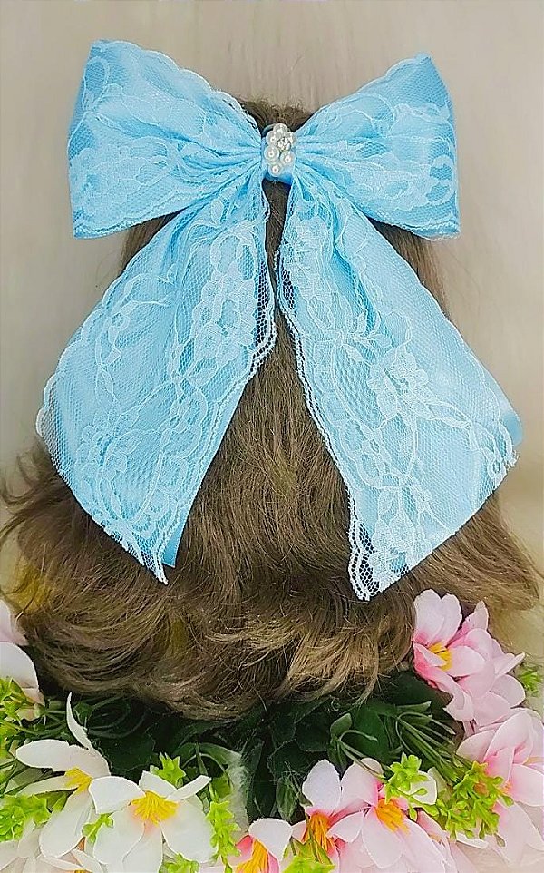 Laço Virginia Azul Bebe