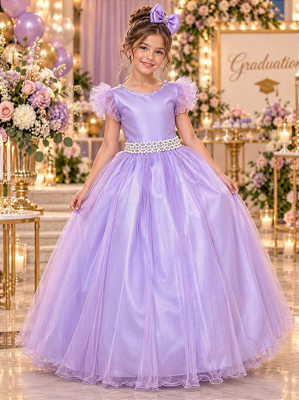 Vestido Marie Longo Amanda Lilas