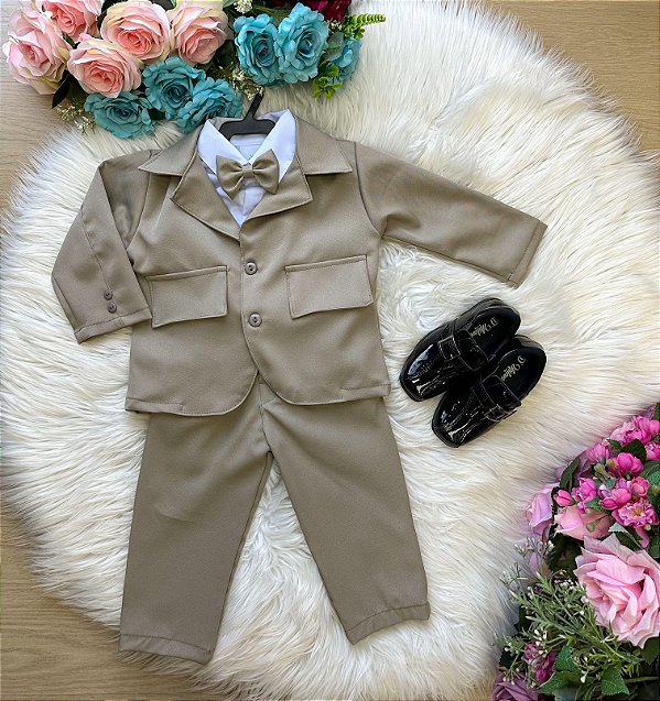 Conjunto Miss Cherry Social Gabriel Terno - Blaizer Bege