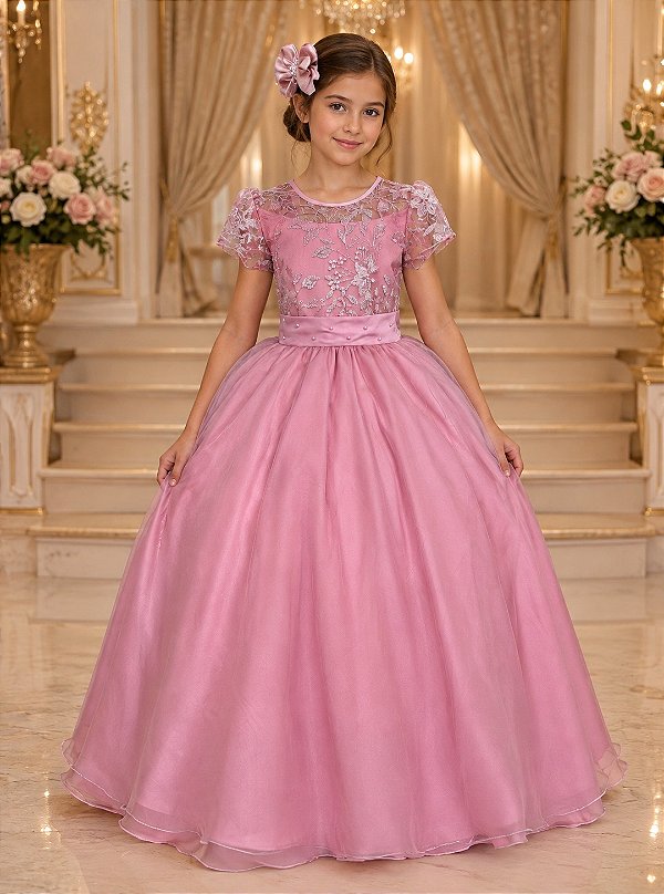 Vestido Giovanella/Giovanela Mariza Longo Rose