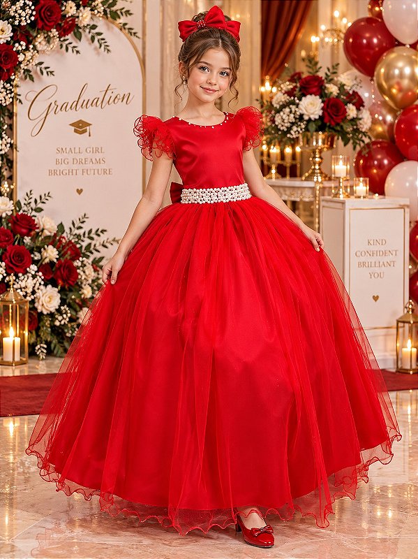 Vestido Marie Longo Amanda Vermelho