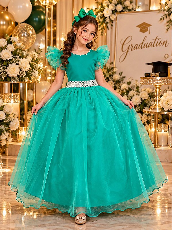 Vestido Marie Longo Amanda Verde Jade