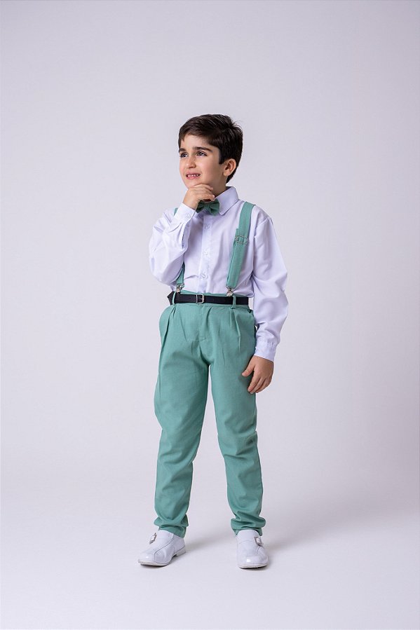 Conjunto Miss Cherry Vitor Suspensorio Verde