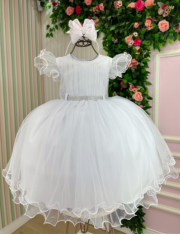 Vestido Menina Bonita Jessica Branco