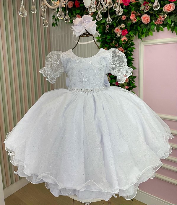 Vestido Bella Child Laize Branco
