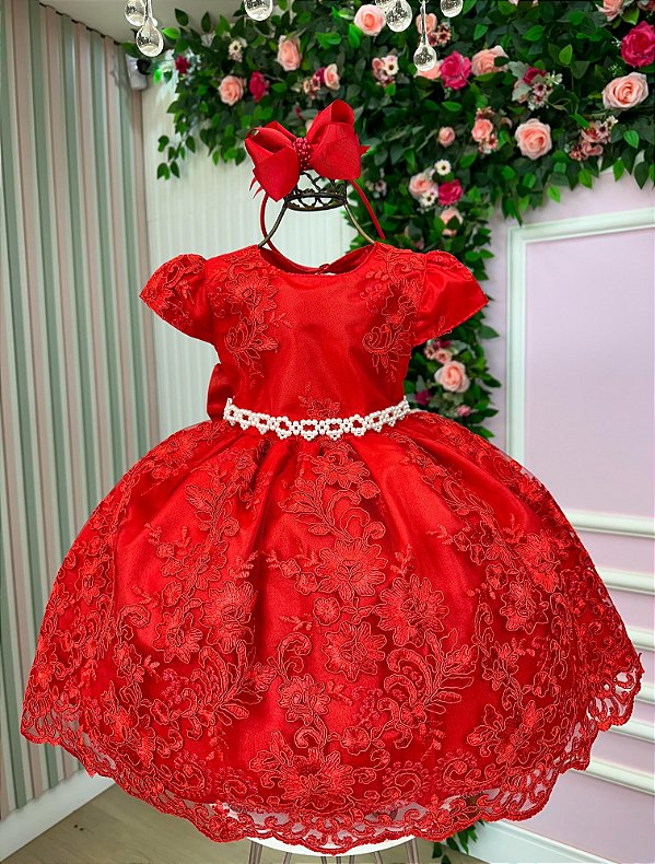Vestido Marie Realeza Luci Vermelho