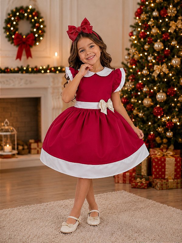 Vestido Blogueirinha Camile Vermelho - Natal
