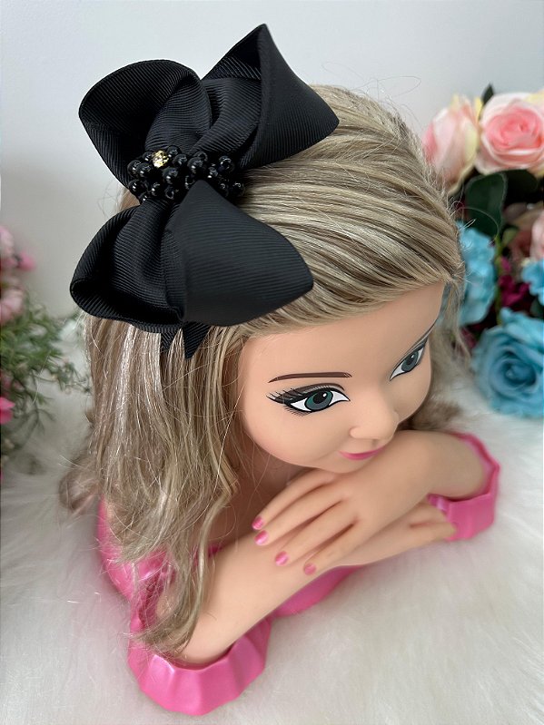 Laço Belli Strass Maria Alice Preto