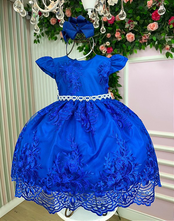 Vestido Marie Realeza Mari Azul Royal