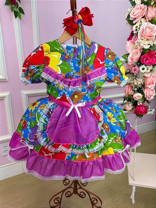 Vestido Junino Sem Short Edna