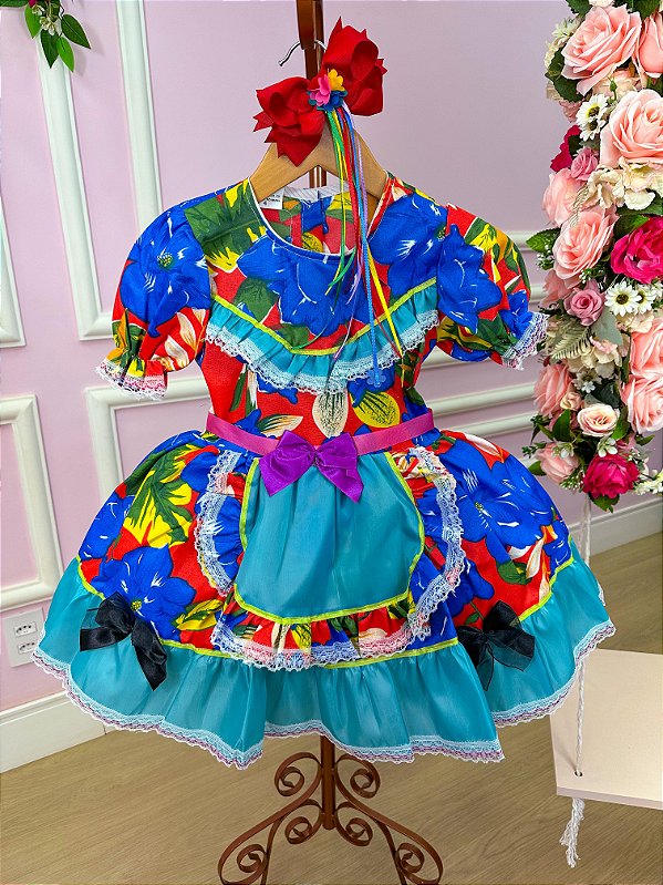 Vestido Junino Sem Short Jaqueline