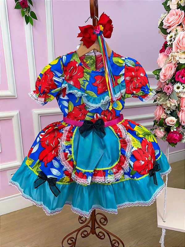 Vestido Junino Sem Short Sueli