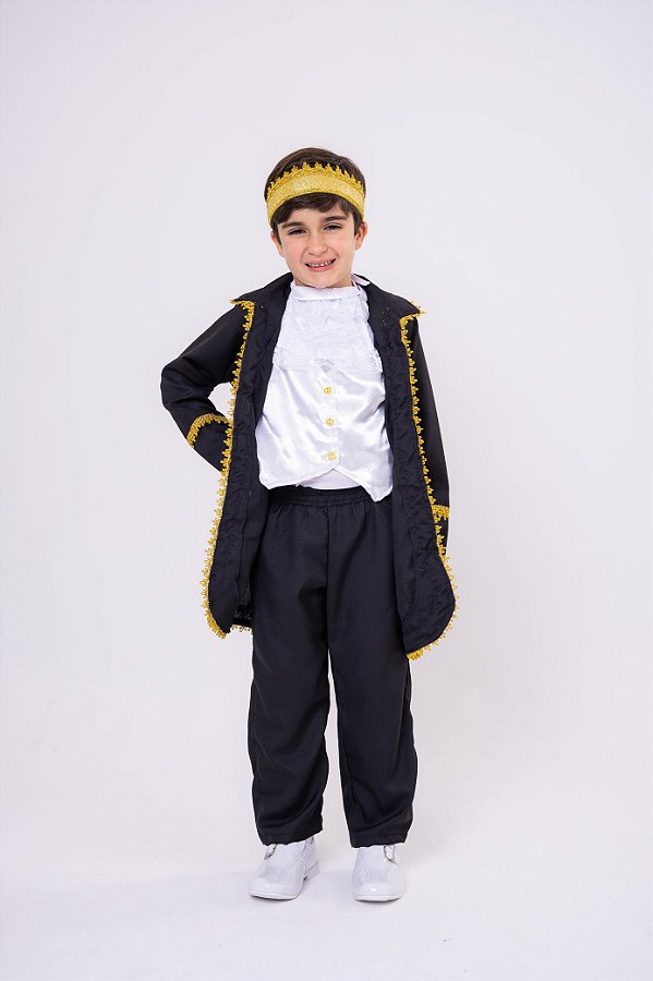 Fantasia Princesa Belli Principe Conde William Preto