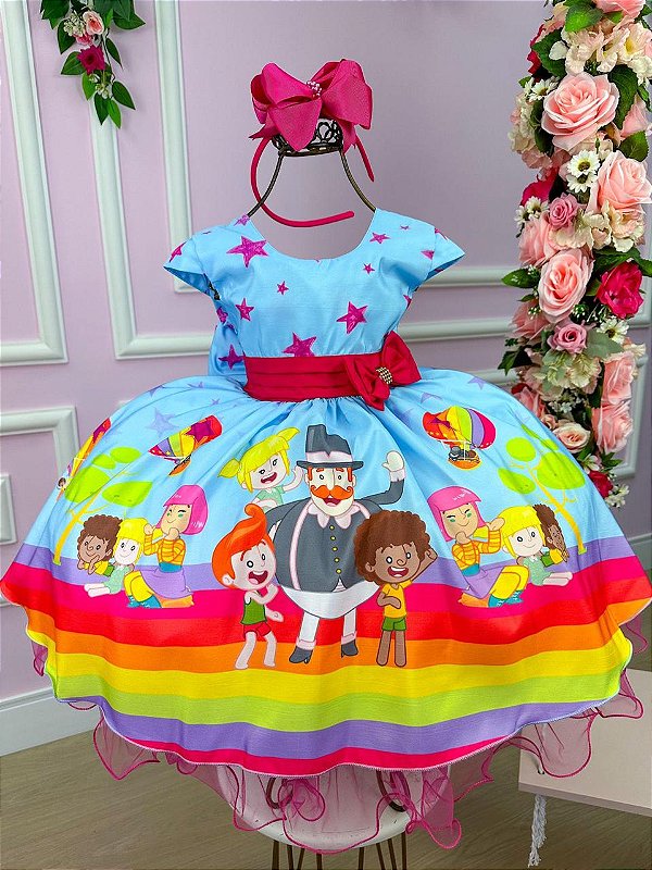 Vestido Infantil Temáticos da Gigi Mundo Bita