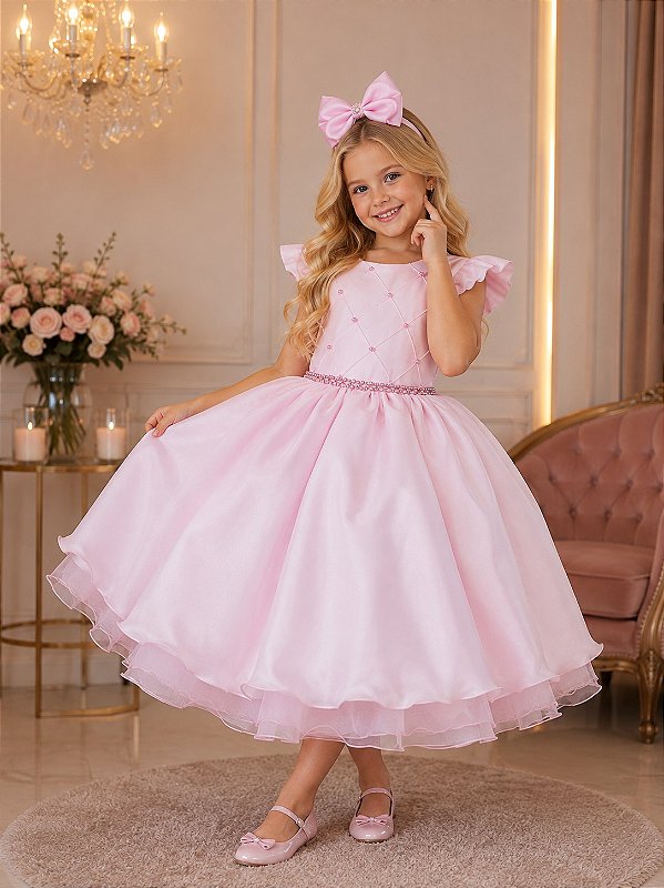 Vestido Ysa Kids Francine Rosa Bebe