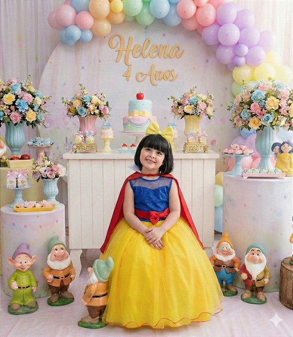 Fantasia Princesa Belli Branca de Neve Modelo 2
