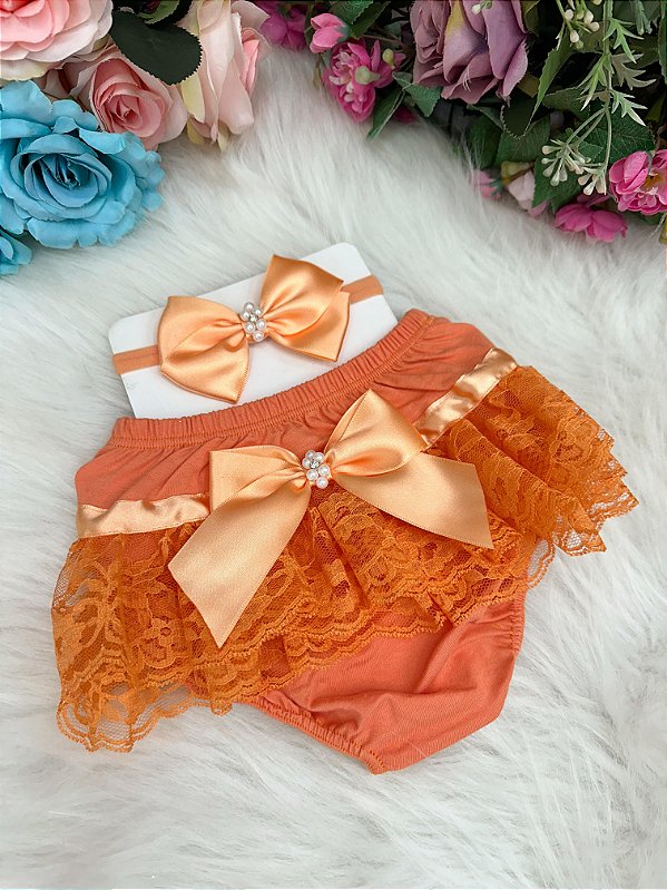 Kit Bunda Rica Laranja/Calcinha