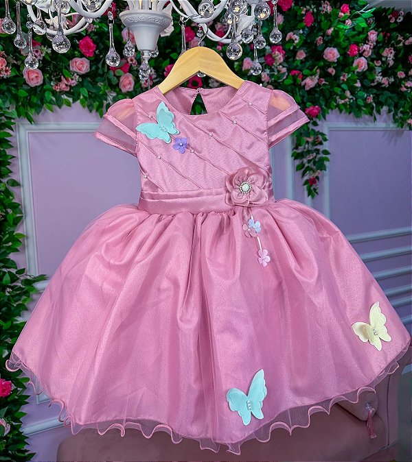 Vestido Marie Rose Jardim Encantado Flores
