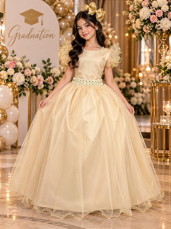 Vestido Marie Longo Amanda Dourado