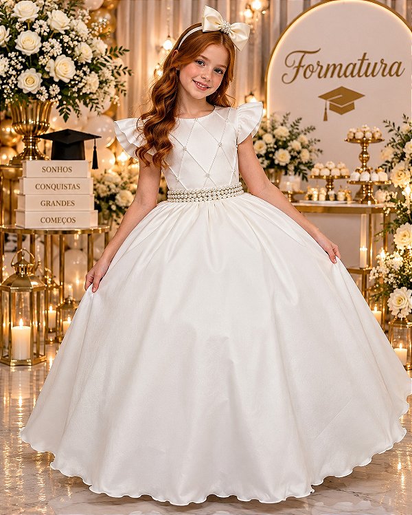 Vestido Ysa Kids Ariane Longo Off