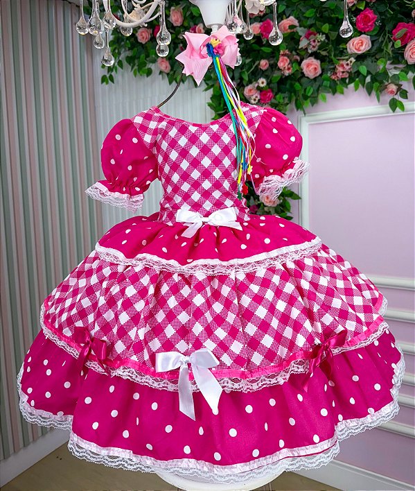 Vestido Junino Mimadine Luxo Cristina