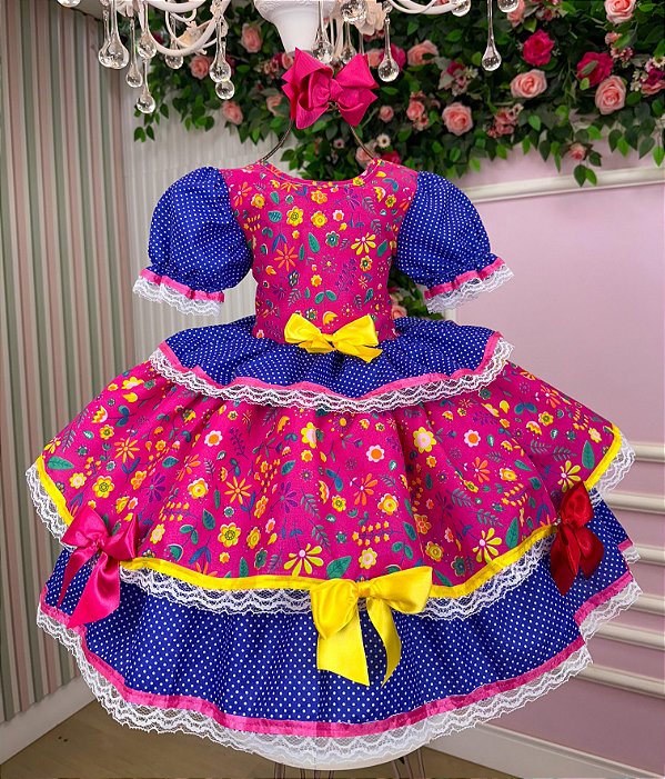 Vestido Junino Mimadine Luxo Milene
