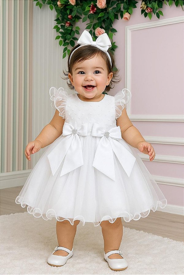 Vestido Marie Bebe Mia Branco