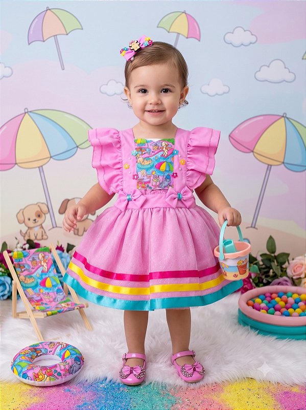 Romper/Vestido Princesa Belli Tematico Bobbie Goods
