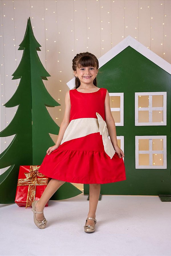 Vestido Blogueirinha Rafa Vermelho - Natal