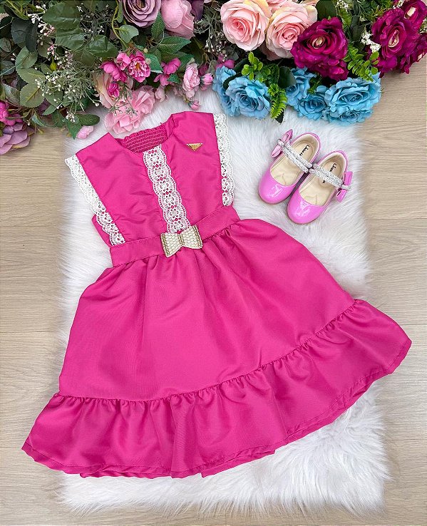 Vestido Blogueirinha Valeria Pink