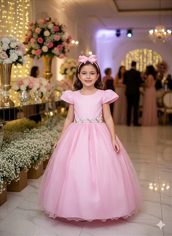 Vestido Marie Longo Heloisa Rosa Bebe