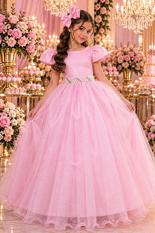 Vestido Marie Longo Heloisa Rosa Bebe