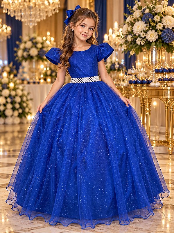 Vestido Marie Longo Heloisa Azul Royal