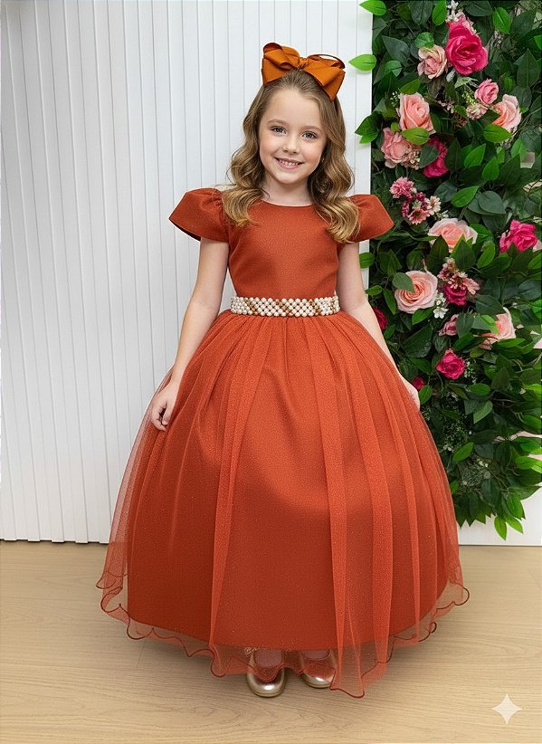 Vestido Marie Longo Heloisa Terracota