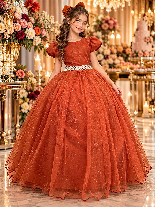 Vestido Marie Longo Heloisa Terracota