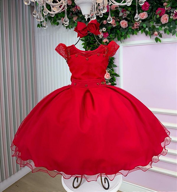 Vestido Mini Miss Isabela Vermelho