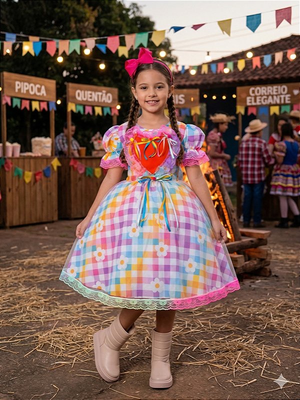 Vestido Junino Marie São João Encantado