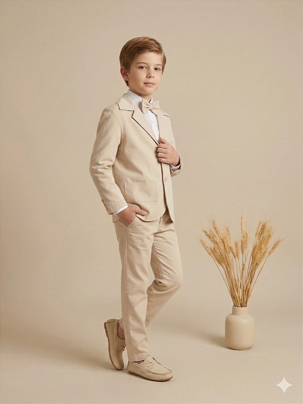 Conjunto Social Miss Cherry Jorge Terno Palha